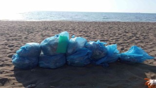 Üniversite öğrencileri Kdz. Ereğli Plajını temizledi