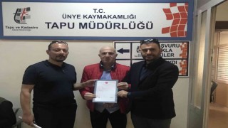 Ünye Oto Galericiler Sitesinin tapusu alındı