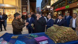 Vali Balcı esnafı ziyaret edip uçkunun tadına baktı