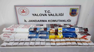 Yalovada 26 bin 400 adet dolu makaron ele geçirdi