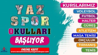 Yaz Sporu Okullarına kayıtlar başlıyor