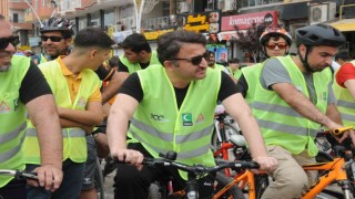 Yeşilaydan Kızıltepede sağlıklı yaşam için bisiklet turu