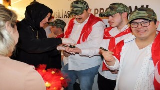 Zeytinburnunda engelli gençlere temsili askerlik töreni