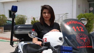 112nin tek motosikletli kadın ATTsi 4 yıldır görevinin başında