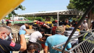 3 çocuğun lunaparkta ölümden döndüğü anlar kamerada