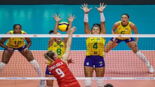 A Milli Kadın Voleybol Takımı, Brezilyaya 3-1 mağlup oldu