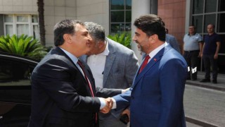 ADÜ Rektörü Aldemir, Dışişleri Bakan Yardımcısı ve AB Başkanı Kaymakcıyı ağırladı