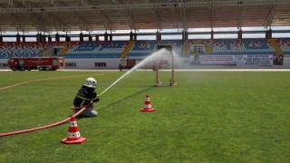 Afet ve İtfaiye Oyunları” etkinliği renkli görüntülere sahne oldu