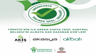 Akasya ve Akbatı, Green Check-Yeşil Kontrol Belgesi aldı