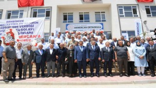 Akçadağda 12 derslikli okul törenle eğitime başladı