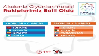 Akdeniz Oyunlarında rakipler belli oldu