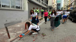 Akdenizin cadde ve sokakları karış karış temizlendi