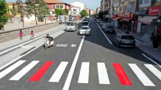 Aksarayda Ankara Caddesi boydan boya yenilendi