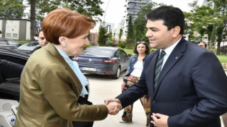 Akşener, Demokrat Parti Genel Başkanı Uysalı ziyaret etti