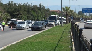 Alevlere teslim olan araç hurdaya döndü
