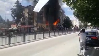 Amasyada av bayisinde çıkan yangın söndürüldü