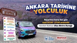 Ankara Kalesi ve Ulus çevresinde hibrit araçlarla turistik ring hizmeti devam ediyor