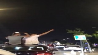 Antalyada sunroof eğlencesi cezasız kalmadı