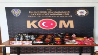 Arsuzda nargile tütünü ve makaron operasyonu