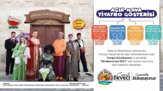 Atakum Belediyesinden açık hava tiyatro gösterisi