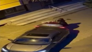 Ataşehirde evden çelik kasa çalan şüpheliler vatandaş kamerasına yakalandı