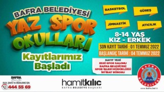Bafrada yaz spor okulu kayıtları başladı