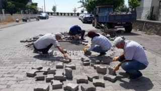 Bağlar Belediyesinden parke çalışmaları