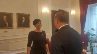 Bakan Çavuşoğlu, Çekya Temsilciler Meclisi Başkanı Adamova ile görüştü