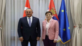 Bakan Çavuşoğlu, Sırbistan Başbakanı Brnabiç ile görüştü