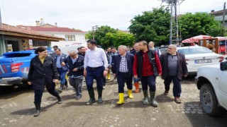 Bakan Kurum, afetin yaşandığı bölgelerde incelemelerde bulundu