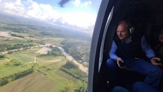 Bakan Soylu, Düzceyi havadan inceledi