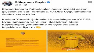 Bakan Soyludan, Kayserispora KADES teşekkürü