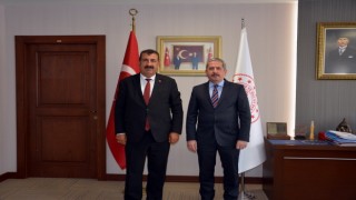 Bakan Yardımcısı Gürcan, TÜDKİYEB Başkanı Çeliki kabul etti