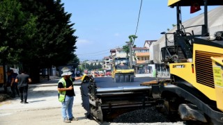 Başiskelede yollar asfaltlanıyor