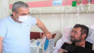 Başkan Alim Işıktan Geçmiş olsun ziyareti