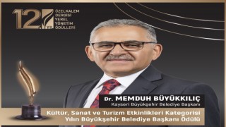 Başkan Büyükkılıç, 2 ayrı proje ile Yılın Belediye Başkanı ödülüne layık görüldü
