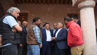 Başkan Büyükkılıç, Vali Çiçek ile Hamidiye Medresesinde incelemelerde bulundu