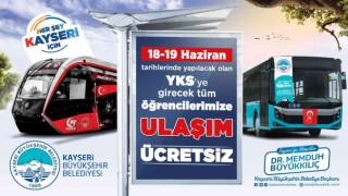 Başkan Büyükkılıçtan YKS öğrencilerine ücretsiz ulaşım desteği