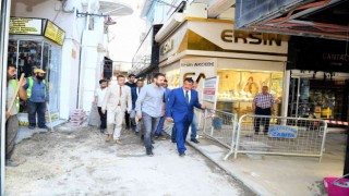 Başkan Gürkandan Kuyumcular Çarşısında inceleme