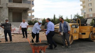Başkan Kılınç , asfalt çalışmasını inceledi