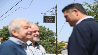 Başkan Serkan Acardan Güzelhisarlı araştırmacı yazar Cevat Yıldırıma vefa