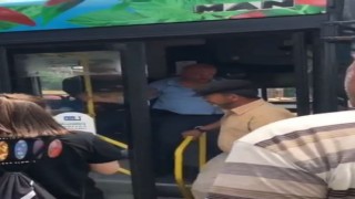 Başkentte otobüs şoförü ve yolcu çıkan kavgada birbirine girdi