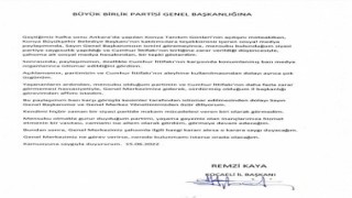 BBP Kocaeli İl Başkanı Remzi Kaya, görevden affını istedi