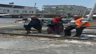 Belediyesi personelinin dikkati kadını kurtardı