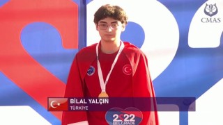 Bilal Yalçın su altı dünya şampiyonu oldu