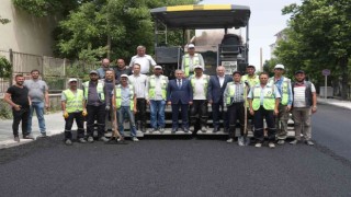 Bir günde bin 170 ton asfalt