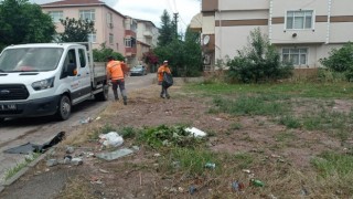 Bir günde tonlarca atık toplandı