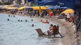 Bodrum sahillerinde yoğunluk