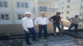 Buharkentte toplu konut projesinde son 2 bloğun inşaatı başladı