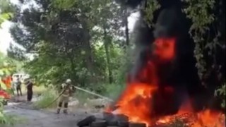 Bursada hurda demir için ormanı yakıyorlardı